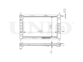 картинка Радиатор охлаждения двигателя от UNIO