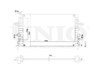 картинка Радиатор охлаждения двигателя от UNIO