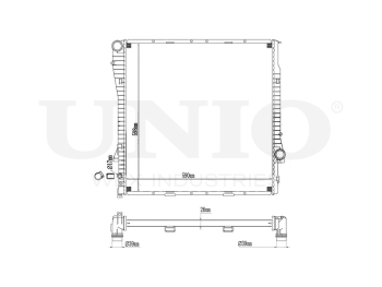 картинка Радиатор охлаждения двигателя от UNIO