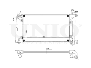 картинка Радиатор охлаждения двигателя от UNIO
