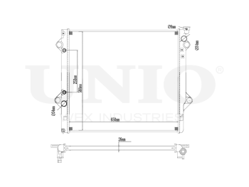 картинка Радиатор охлаждения двигателя от UNIO