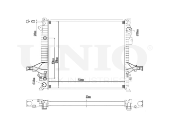 картинка Радиатор охлаждения двигателя от UNIO