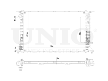 картинка Радиатор охлаждения двигателя от UNIO