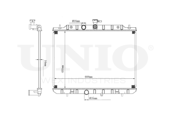 картинка Радиатор охлаждения двигателя от UNIO