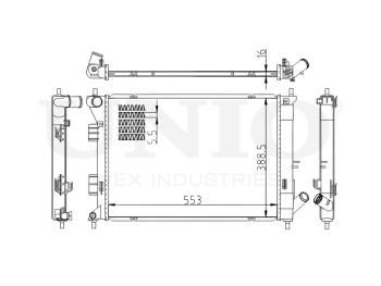 картинка Радиатор охлаждения двигателя от UNIO