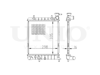 картинка Радиатор охлаждения двигателя от UNIO