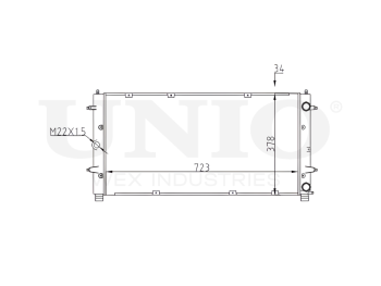 картинка Радиатор охлаждения двигателя от UNIO