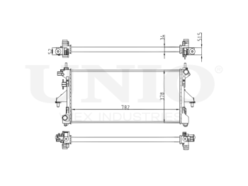 картинка Радиатор охлаждения двигателя от UNIO