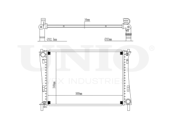 картинка Радиатор охлаждения двигателя от UNIO