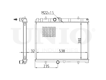 картинка Радиатор охлаждения двигателя от UNIO