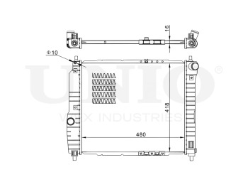 картинка Радиатор охлаждения двигателя от UNIO