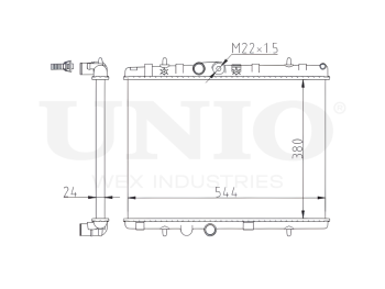 картинка Радиатор охлаждения двигателя от UNIO