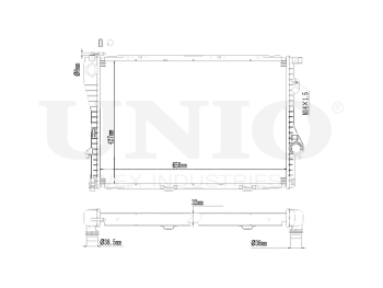 картинка Радиатор охлаждения двигателя от UNIO