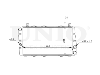 картинка Радиатор охлаждения двигателя от UNIO