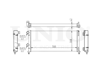 картинка Радиатор охлаждения двигателя от UNIO