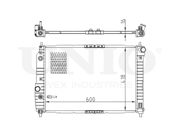 картинка Радиатор охлаждения двигателя от UNIO