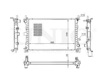 картинка Радиатор охлаждения двигателя от UNIO