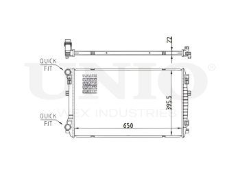 картинка Радиатор охлаждения двигателя от UNIO