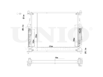 картинка Радиатор охлаждения двигателя от UNIO