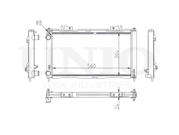 картинка Радиатор охлаждения двигателя от UNIO