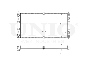 картинка Радиатор охлаждения двигателя от UNIO