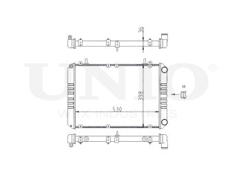 картинка Радиатор охлаждения двигателя от UNIO