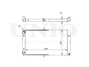 картинка Радиатор охлаждения двигателя от UNIO
