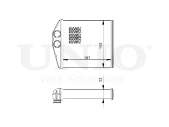 картинка Радиатор отопителя от UNIO