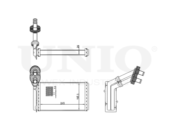 картинка Радиатор отопителя от UNIO