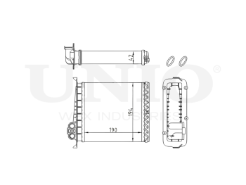 картинка Радиатор отопителя от UNIO