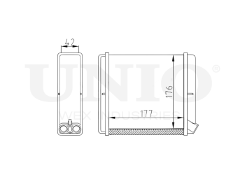 картинка Радиатор отопителя от UNIO