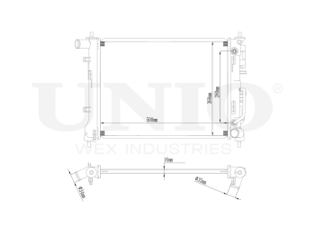 picture of Engine cooling radiator from UNIO