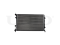 Engine cooling radiator thumb
