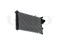 Engine cooling radiator thumb