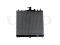 Engine cooling radiator thumb