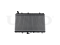 Engine cooling radiator thumb