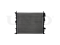 Engine cooling radiator thumb