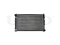 Engine cooling radiator thumb