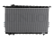 Engine cooling radiator thumb