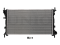 Engine cooling radiator thumb