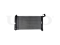 Engine cooling radiator thumb