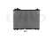 Engine cooling radiator thumb