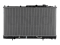 Engine cooling radiator thumb