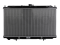 Engine cooling radiator thumb