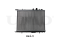 Engine cooling radiator thumb