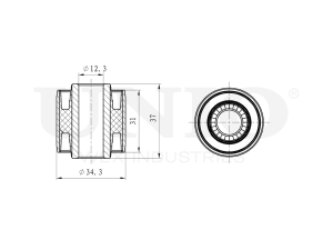 Rear lower trailing arm bushing photo