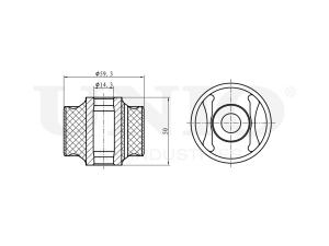 Front rear trailing arm bushing photo