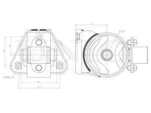 Front engine mount photo