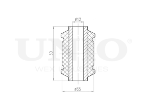 Rear front upper control arm silent block photo