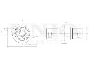 Rear front lower control arm silent block photo